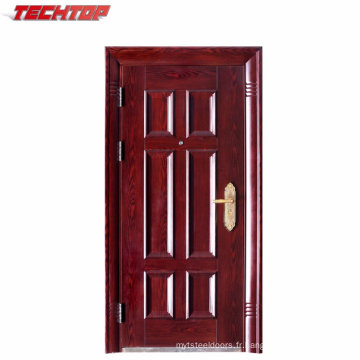 Porte d&#39;entrée double en acier commercial TPS-080 Fings Desings